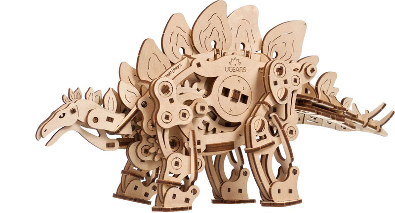 Costruzione di modelli 3D Ugears - stegosauro - kit di costruzione meccanica in legno - giocattoli educativi