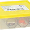 Ottagoni impilabili con spruzzatura glitterata - 12 pz