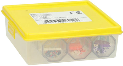Ottagoni impilabili con spruzzatura glitterata - 12 pz