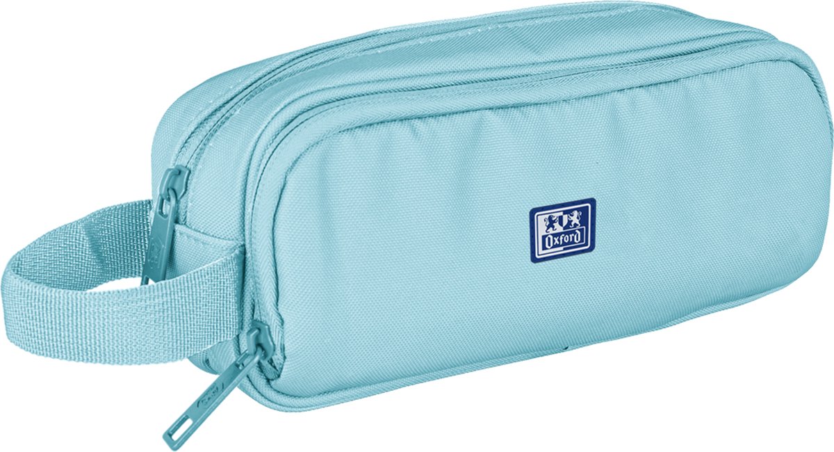 Portapenne Oxford b-smart blu ghiaccio