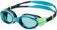 Speedo biofuse 2.0 zwembril kind - ergonomische duikbril kinderen 6-14 jaar - anti condens uv-bescherming - junior zwembril met drukknopsluiting - superzachte afdichting - blauw groen