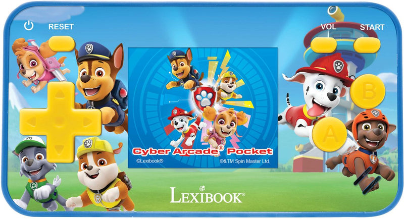 Console di gioco portatile Lexibook Paw Patrol Cyber Arcade® Pocket - schermo LCD a colori da 1,8'' 150 giochi inclusi 10 esclusivi giochi Paw Patrol