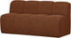 Banco de comedor Woood mojo con respaldo 164 cm mojo - bouclé - marrón óxido