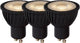 Lucide mr16 - lampada led - ø 5 cm - led dimmerabile - gu10 - 3x5w 3000k - nero - set di 3