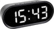 Tfa dostmann 60.2025.01 wekker quartz zwart alarmtijden: 1