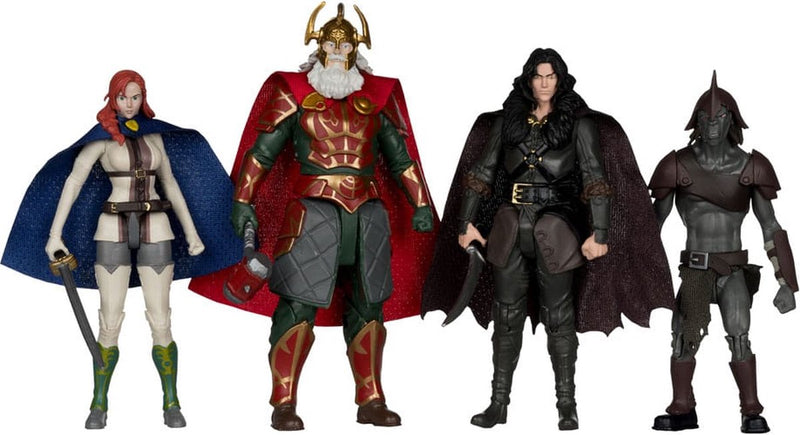 Mcfarlane Toys Il Signore degli Anelli: La Guerra dei Rohirrim Action Figure Confezione da 4 Action Figure da 10 cm