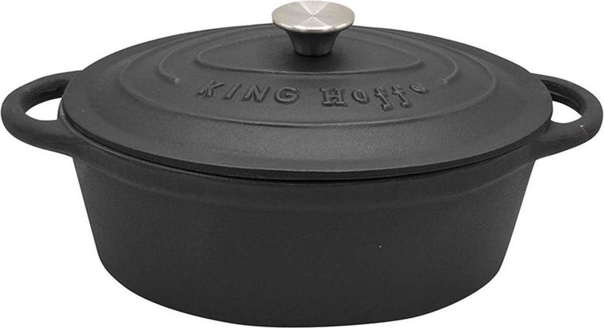 Kinghoff 1531 - sartén - 6,2l - hierro fundido - todo fuego - 33 cm - ovalada