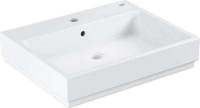 Lavabo in ceramica Grohe cube - ceramica - 60 x 49 cm - con finitura antibatterica - bianco