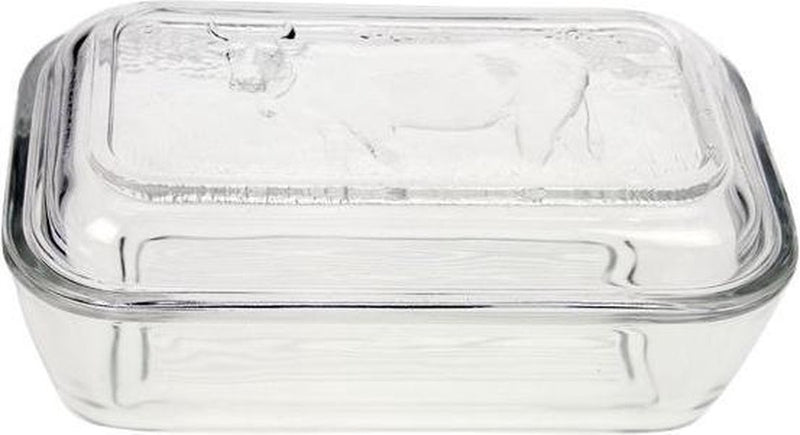 Luminarc vaca botervloot - wit - glas - 17 x 7 cm