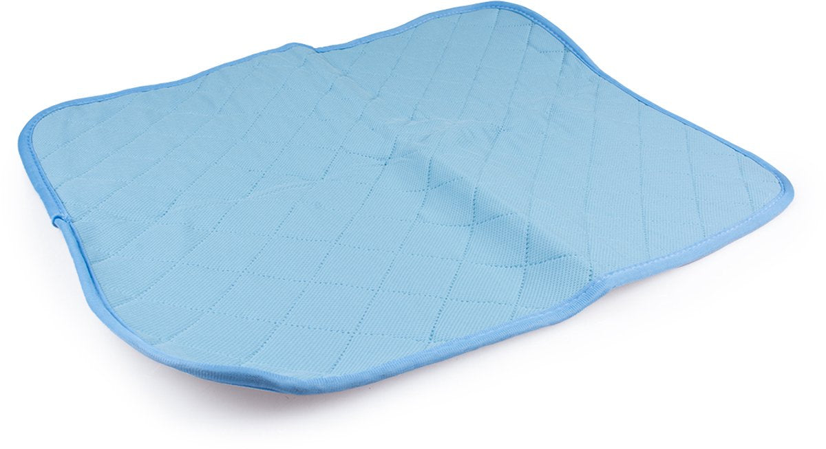 Duvo plus - dierentoilet - hond - eco wasbare p-pad l - 60x45cm blauw - 1st