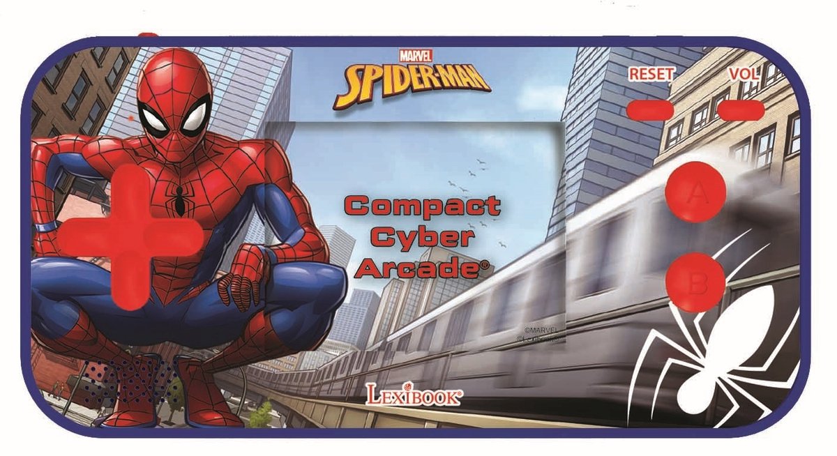 Lexibook console portatile cyber arcade® pocket spiderman– schermo 2,5'' 150 giochi dont 10 spiderman
