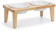 Designed by lotte dinerset djeha - hondenvoerbak - hout - 40x21x15 cm