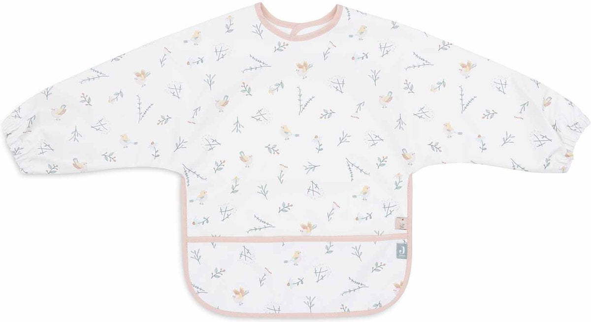 Jollein - baby slab waterproof met mouw - lovely birds