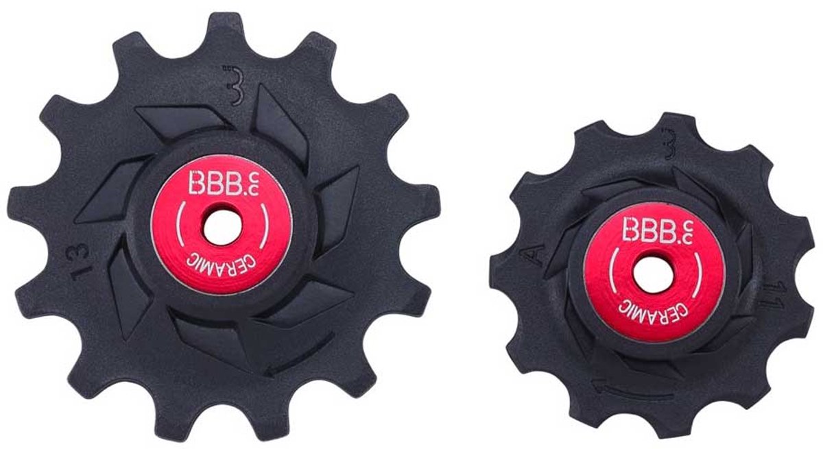 Bbb Cycling BBB Rollerboys Ceramic Shimano GRX Set di ruote per deragliatore per biciclette Argento 11-13T