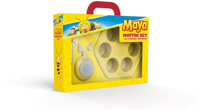 Molde para muffins de la abeja Maya - 6 muffins - silicona - apto para horno hasta 220°c - amarillo