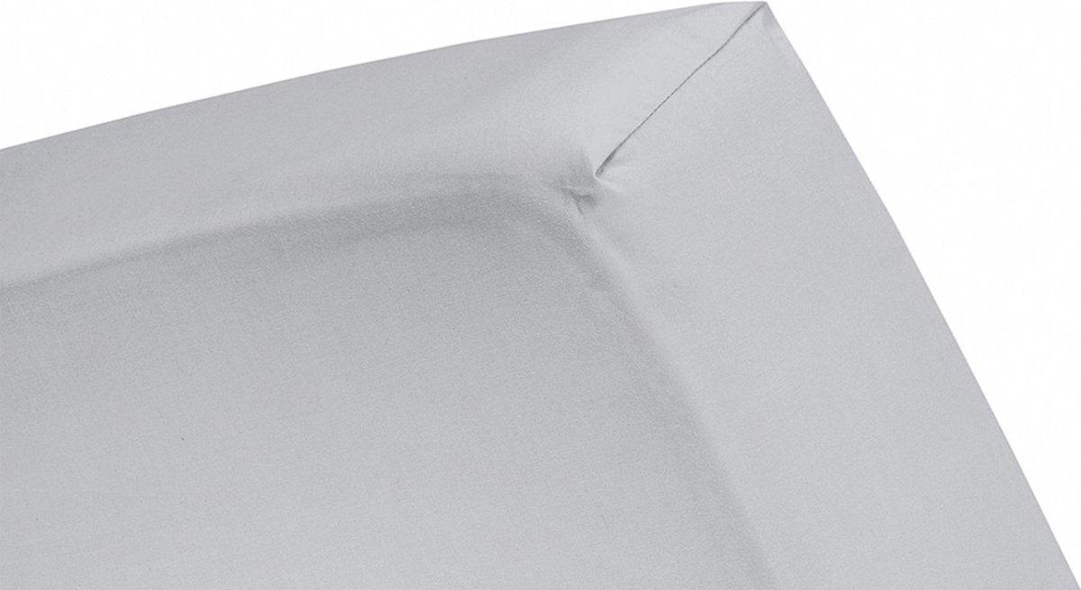 Sábana bajera Cenicienta - adecuada para somier - jersey - 80 90x200 cm - hasta 25 cm - gris claro