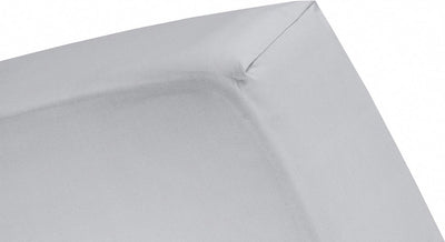 Sábana bajera Cenicienta - adecuada para somier - jersey - 160x200 cm - hasta 25 cm - gris claro