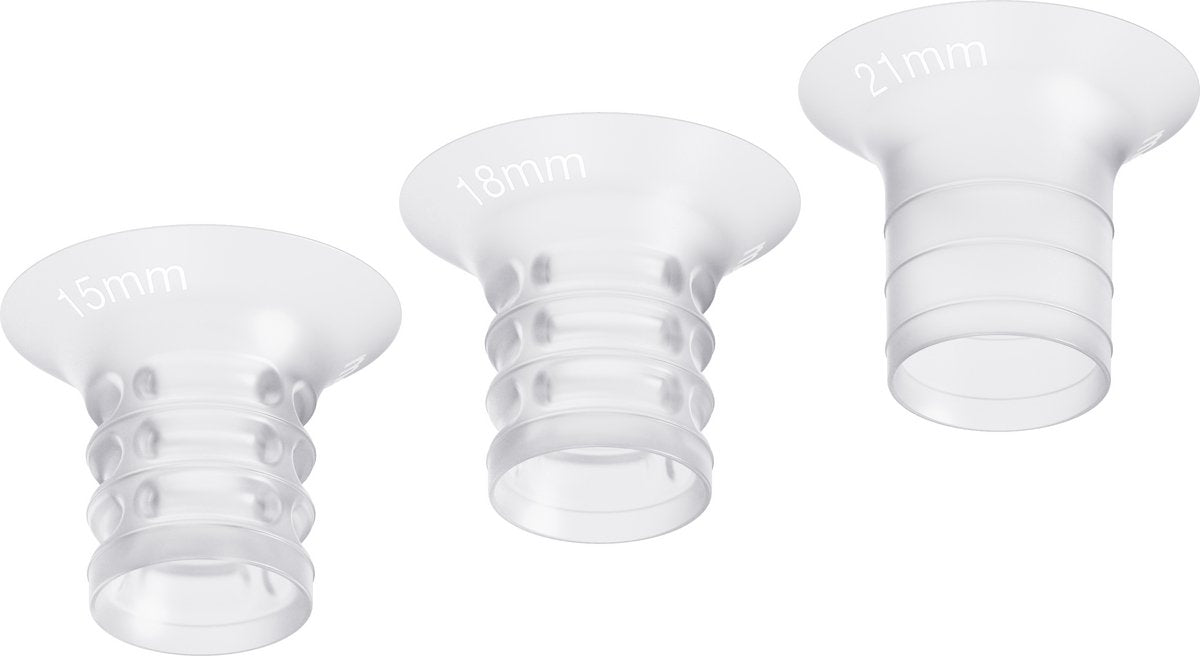Inserti Medela per tiralatte – 6 pezzi in 3 misure (15, 18 21 mm)