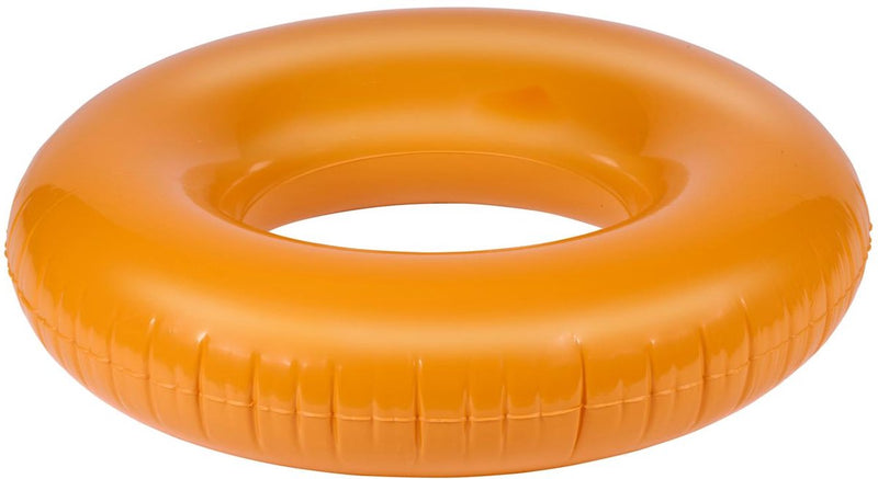 Anillo de natación Eddy Toys ø 90 cm - piscina inflable - neumático inflable - máximo 65 kg - incluye parche de reparación - naranja
