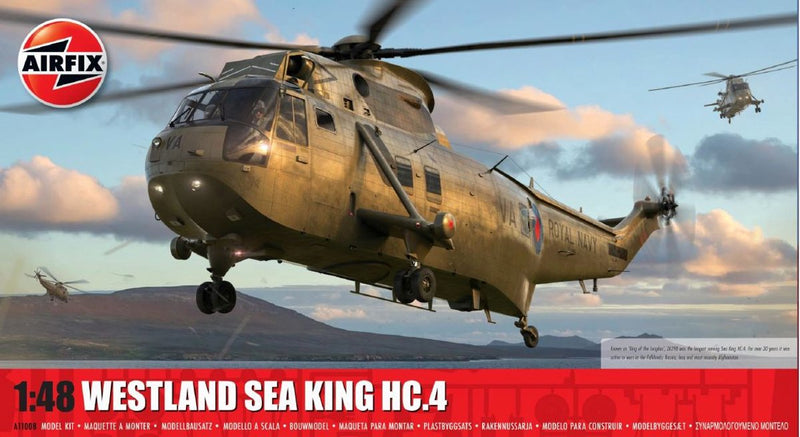Kit modello Airfix veicoli militari - 11008 sikorsky s-61 - westland sea king hc.4 - elicottero in plastica - 1:48 - modellismo