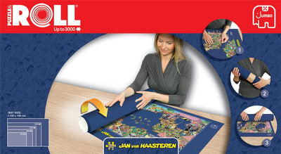Jumbo puzzle mat and roll, up to 3000 pieces