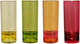 Gimex - linea colore - bicchierino - arcobaleno - 40 ml - 4 pezzi