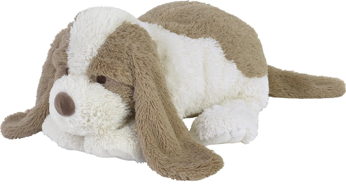 Happy horse hond david knuffel 38cm - wit beige - baby knuffel