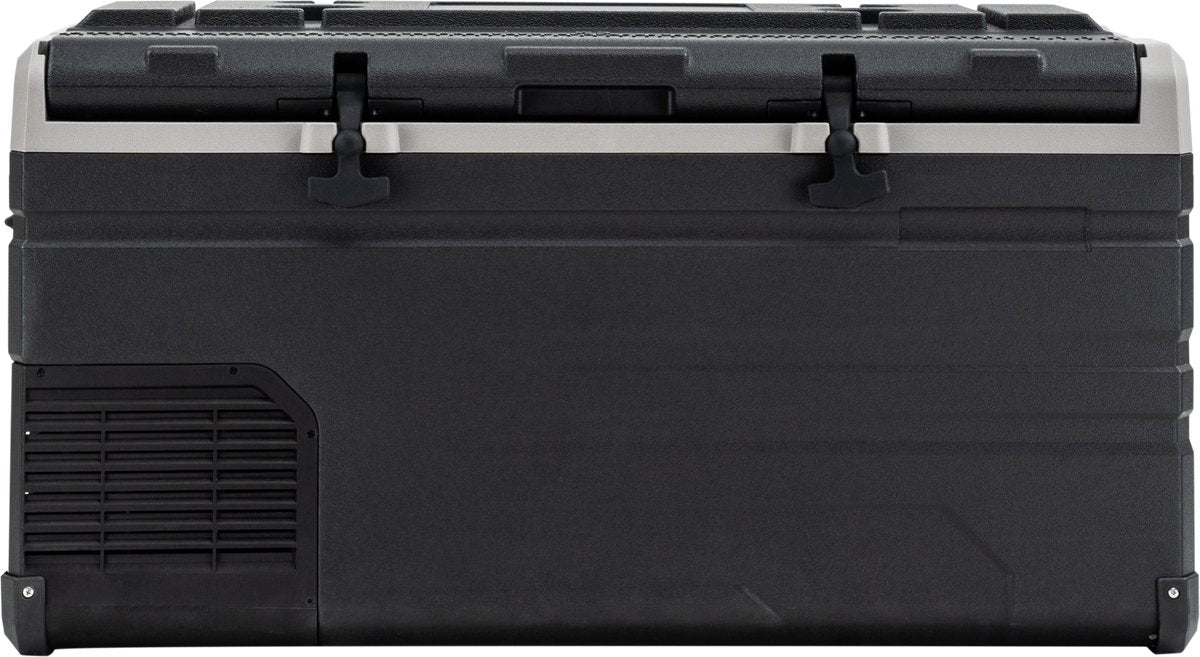 Steamy -e single zone elektrische compressor koelbox - single zone - 96 liter - 12v en 230v - voor auto en camping - zwart