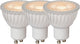 Lucide mr16 - led lamp - ø 5 cm - led dimbaar - gu10 - 3x5w 3000k - wit - set van 3