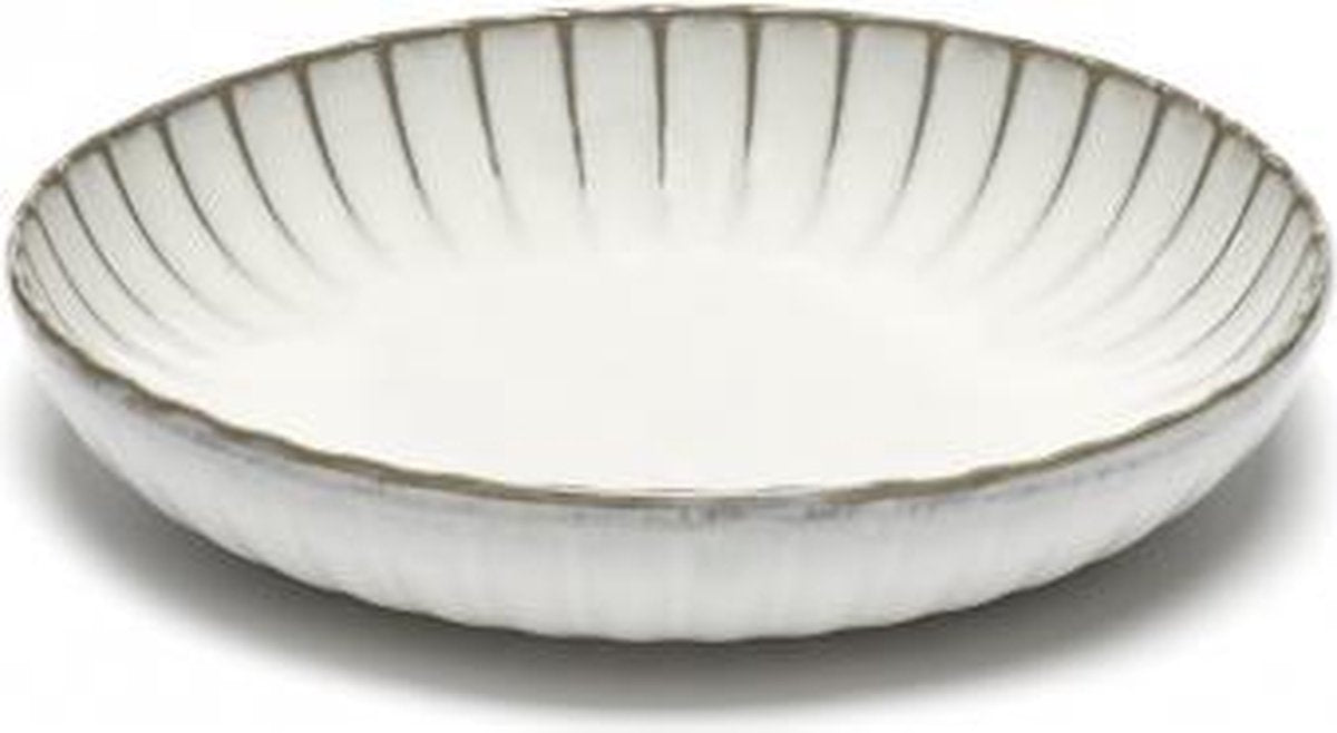 Serax - sergio herman inku - plato alto l - blanco - 23 ø - 2 piezas