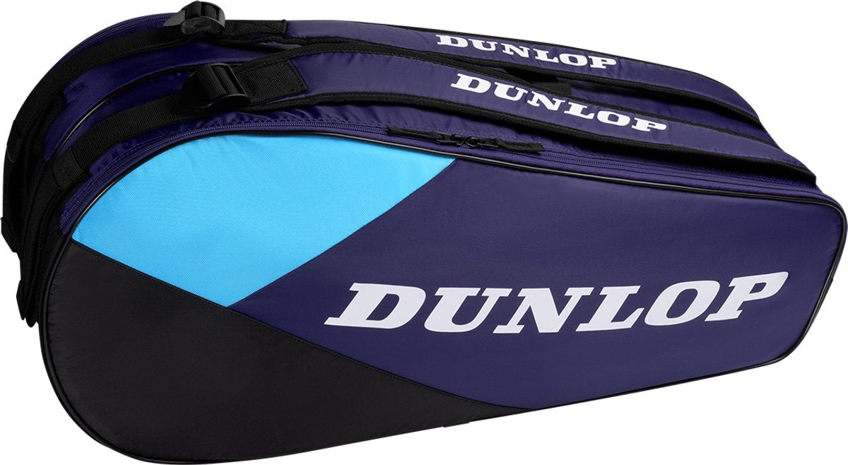 Dunlop - borsa da tennis - fx club 6rkt - borsa sportiva unisex - viola nero ciano