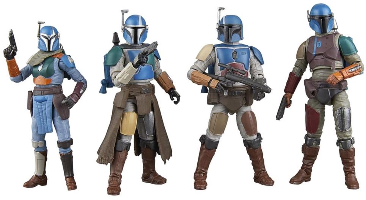 Hasbro star wars the mandalorian vintage collection action figure 4-pack mandalorian shriek-hawk 10 cm action figuur