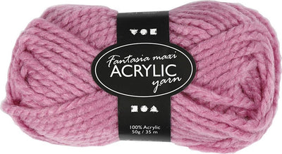 Creativ company creotime acrylgaren roze 35 m. 50 gram