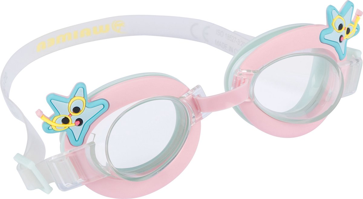 Waimea zwembril - kinderen - met cartoon - uv protectie - roze