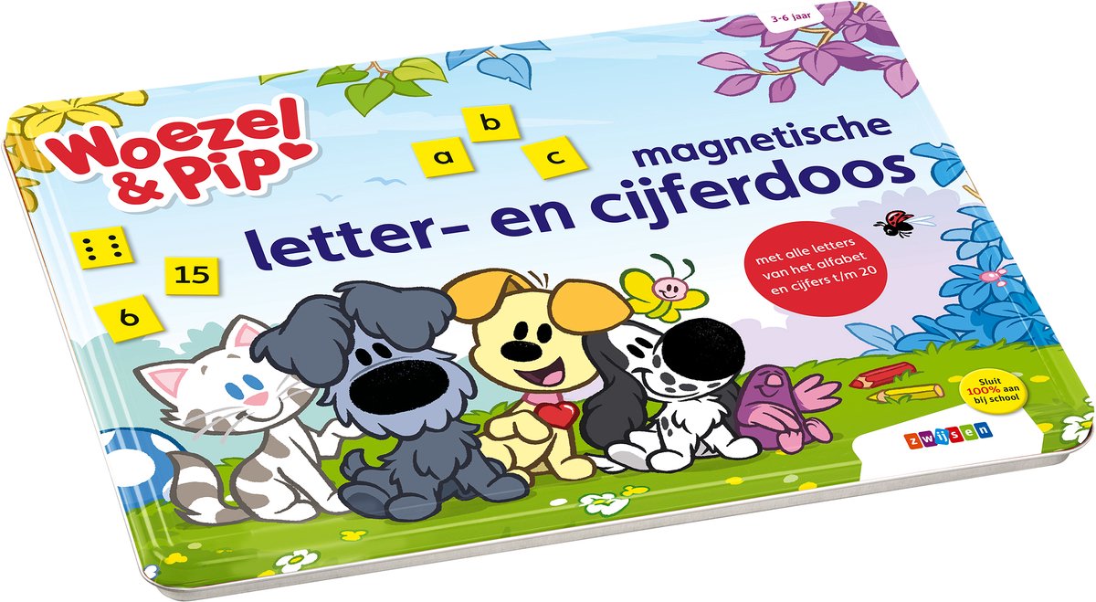 Woezel e pip Woezel pip casella magnetica per lettere e numeri