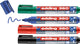Set pennarelli Edding 360 4 pezzi - nero blu rosso verde - 1,5-3 mm - adatti per lavagna bianca e lavagna a fogli mobili
