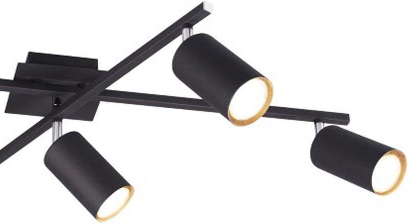 Trio Marley - lámpara de techo - negro mate - excl. 5x gu10 3w