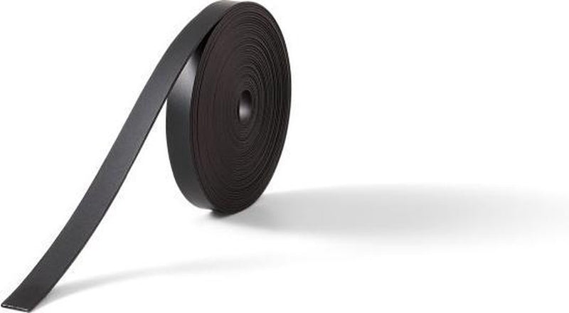 Nastro divisorio magnetico autoadesivo Nobo nob su rotolo per lavagna bianca - 10 metri e 1 cm di larghezza - bianco - 1 pezzo