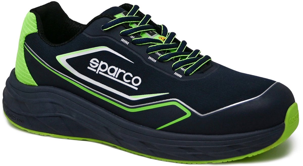Sparco werkschoenen s1ps esd - impulse willen - navy blauw groen — blue — 43