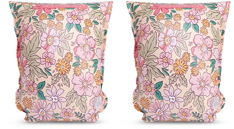 Swim essentials - zwembandjes - bloemenprint - zwemvleugels - 15-30 kg - 2-6 jaar - kleur