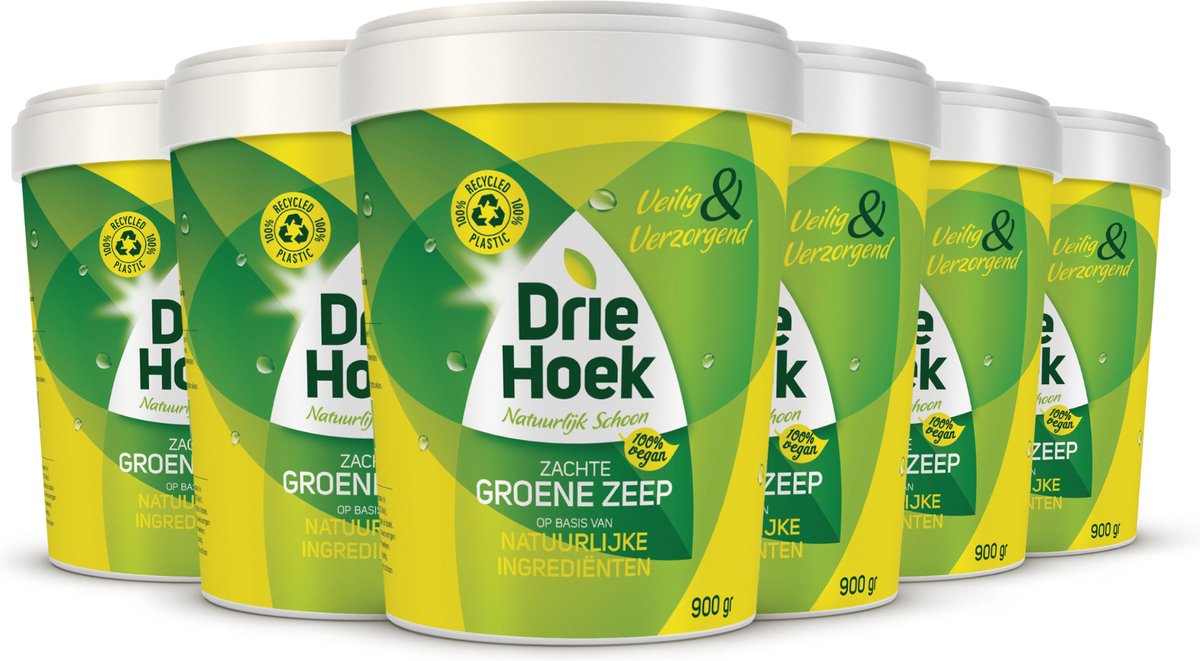 Sapone morbido Triangle - sapone verde - 6 x 900 g
