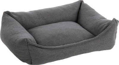 Cama ortopédica para perros Flamingo - cama ortopédica para perros - línea premium - cama para perros de lujo puro 65 x 50 x 20 cm - espuma viscoelástica extra para máxima comodidad - cesta baldar gris oscuro