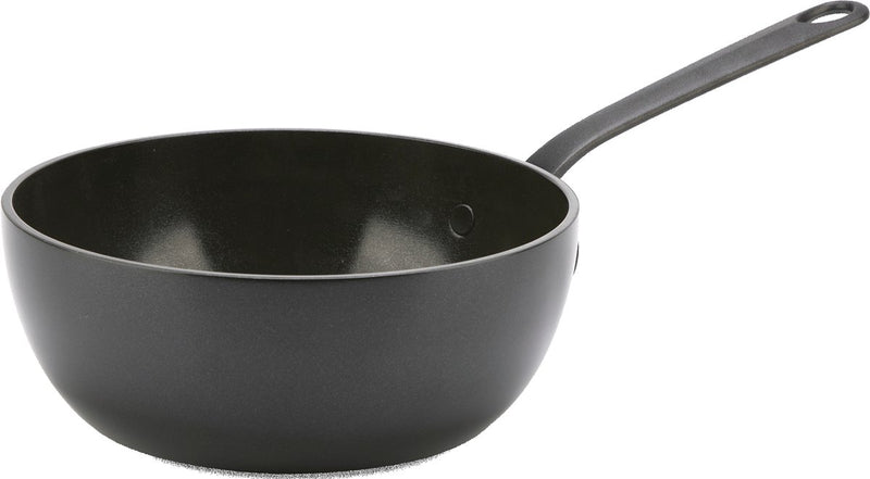 Pentola Greenpan Craft in alluminio senza coperchio ø20cm - 2,0l - senza pfas - nera - adatta a induzione e lavastoviglie - adatta al forno fino a 220° - alluminio temprato - manici in acciaio inox - superficie di cottura più ampia