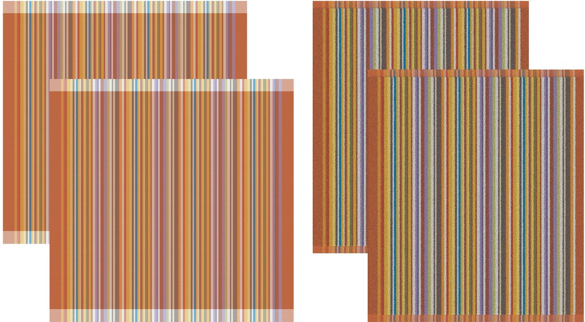 Ddddd - sobre el arco iris - 2x paños de cocina 2x paños de cocina - terra
