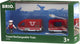 Tren de pasajeros rojo recargable Brio con cable USB - 33746