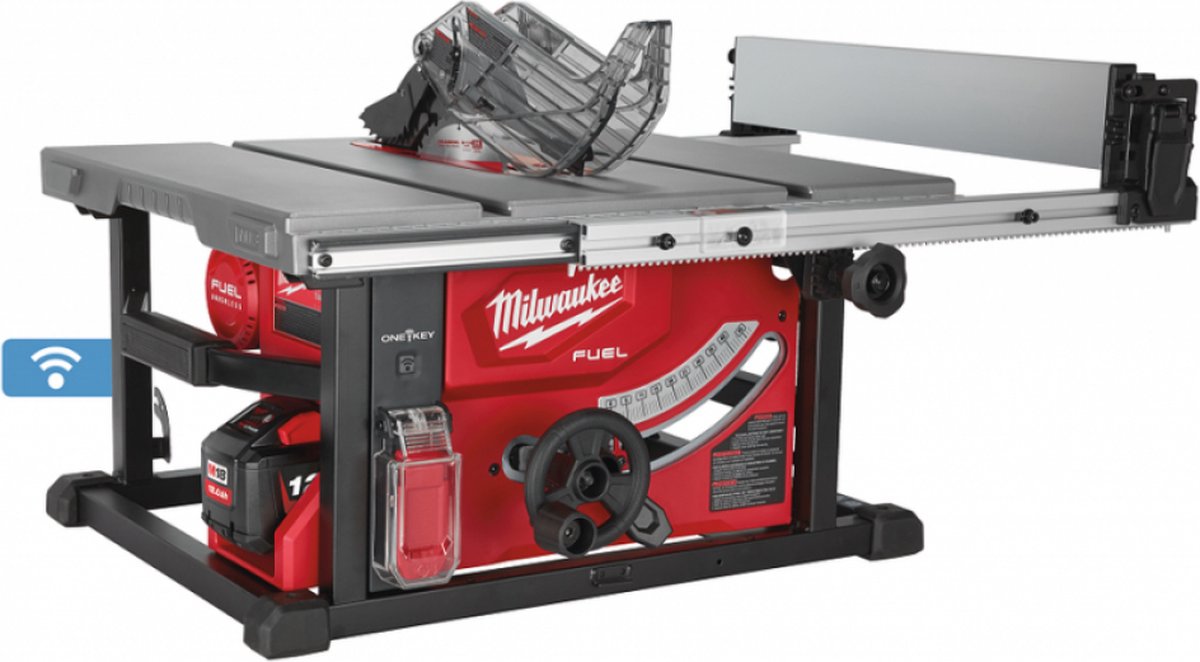 Milwaukee m18 fts 210-121b 18v li-ion accu tafelzaag set (1x 12.0ah accu) - 210mm - koolborstelloos