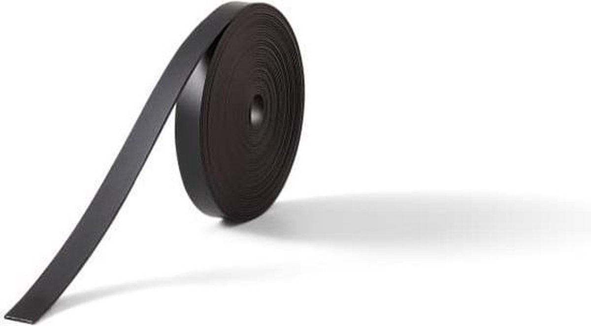Nobo magnetic strip self-adhesive - for whiteboard - 5 meters x 10mm - black