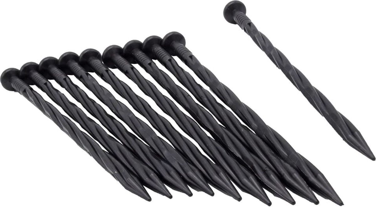 Naturaleza Pins de tierra de la naturaleza 10 PCS 20 cm Negro