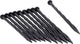 Naturaleza Pins de tierra de la naturaleza 10 PCS 20 cm Negro