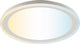Brilliant pederson - plafoniera - led 10w - cct - 3000k-6500k - dimmerabile - luce notturna - timer - telecomando - bianco